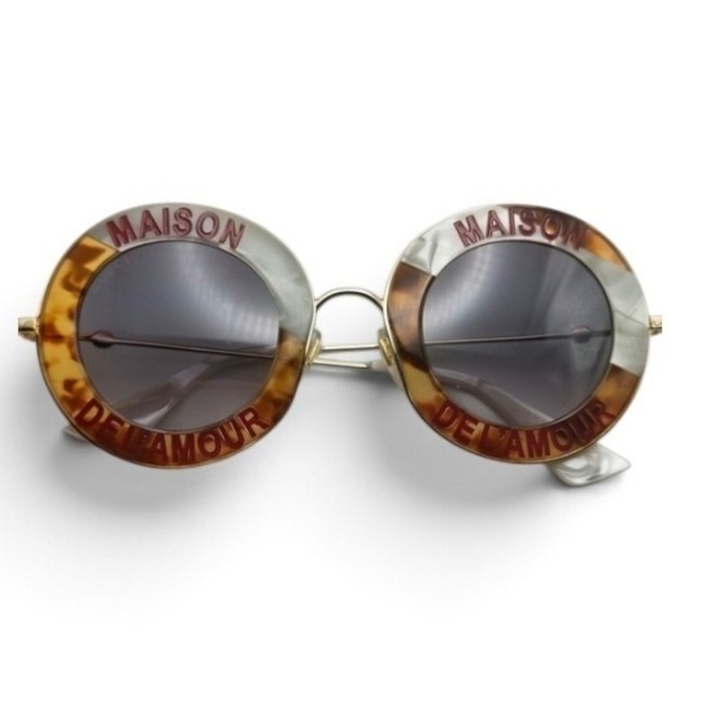 Gucci Maison De L'Amour Sunglasses Women OS Tortoise Excellent GG0113S